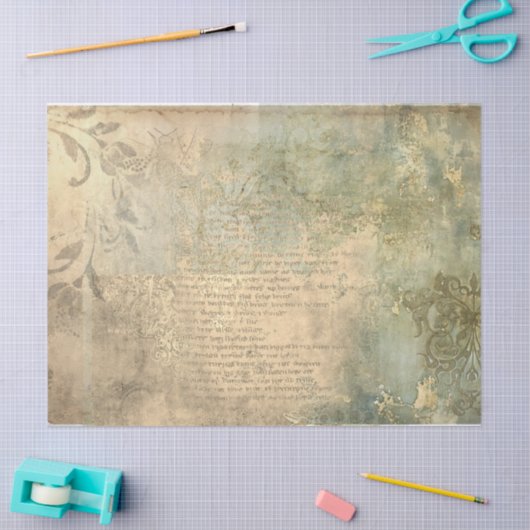 Ancient Textures Letter Seidenpapier (Basteln)