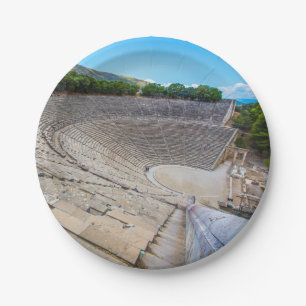 Ancient Theater Epidaurus Griechenland Teller