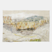 Ancient Theatre Athens Griechenland Küchentücher (Horizontal)