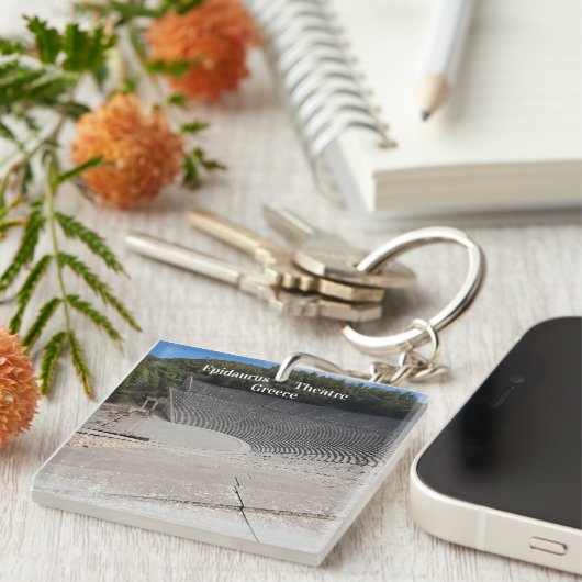 Ancient Theatre of Epidaurus Greece Schlüsselanhänger (Vorderseite rechts)
