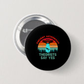 Ancient Theorists Astronaut: Ja Alien Space Uf Button (Vorne & Hinten)