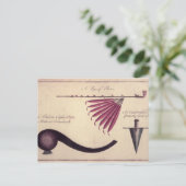 Ancient Tomahawk, Peace Pipe and Dagger, c.1590 Postkarte (Stehend Vorderseite)