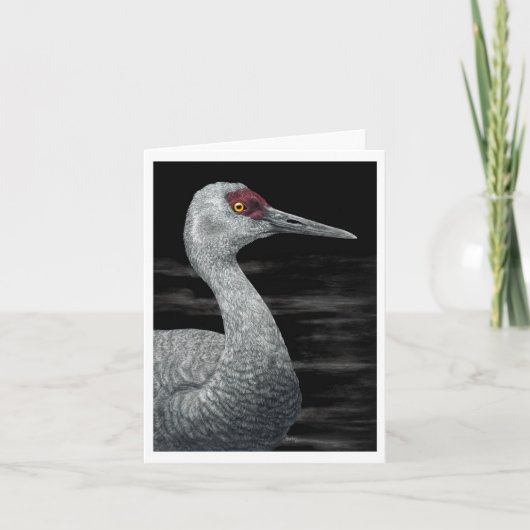"Ancient Traveller" - Sandhill Crane Card Karte (Vorderseite)