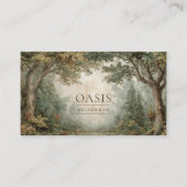 Ancient Tree Forest Archway Rustic Landscape Visitenkarte (Vorderseite)