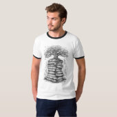 Ancient Tree of Knowledge Ink Graphic T-Shirt (Vorne ganz)