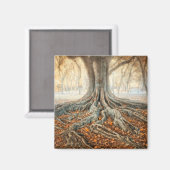Ancient Tree Roots Magnet (Vorderseite/Rückseite)