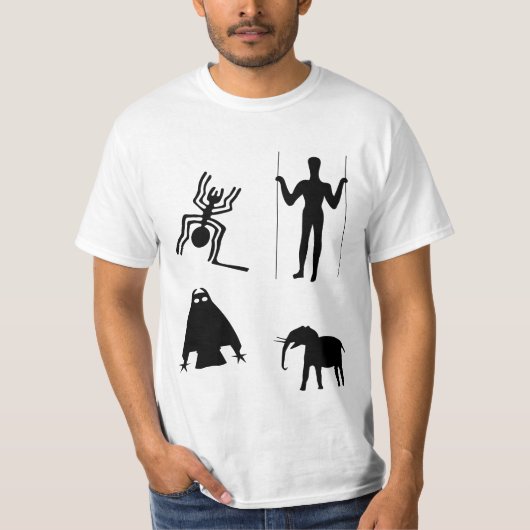Ancient Tribal Earth Art - Alte Tiere T-Shirt (Vorderseite)