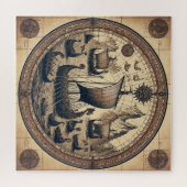 Ancient Viking Sailing Ships 4 Puzzle (Horizontal)