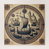 Ancient Viking Sailing Ships 4 Puzzle (Vertikal)