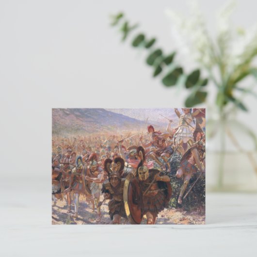 Ancient Warriors Postkarte (Stehend Vorderseite)