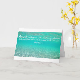 Ancient Waters Psalm 148:4-5 Grußkarte Karte