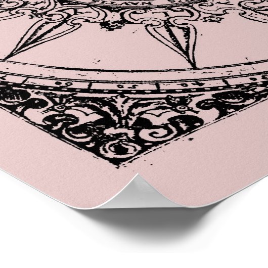 Ancient Wind Rose Poster (Ecke)