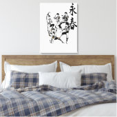 Ancient Wing Chun Kung Fu Scroll Wrapped Canvas Leinwanddruck (Insitu (Schlafzimmer))