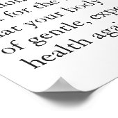 Ancient Wisdom Acupuncture Wall Art Wall Chart Poster (Ecke)