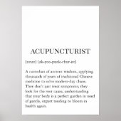 Ancient Wisdom Acupuncture Wall Art Wall Chart Poster (Vorne)