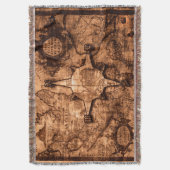 Ancient World Traveller - Map & Compass Rose Decke (Vorderseite Vertikal)