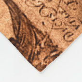 Ancient World Traveller - Map & Compass Rose Fleecedecke (Ecke)