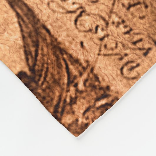 Ancient World Traveller - Map & Compass Rose Fleecedecke (Ecke)