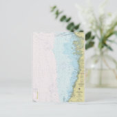 Anclote Keys to Crystal River Nautical Chart Postc Postkarte (Stehend Vorderseite)