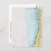 Anclote Keys to Crystal River Nautical Chart Postc Postkarte (Vorne/Hinten)