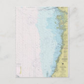 Anclote Keys to Crystal River Nautical Chart Postc Postkarte (Vorderseite)