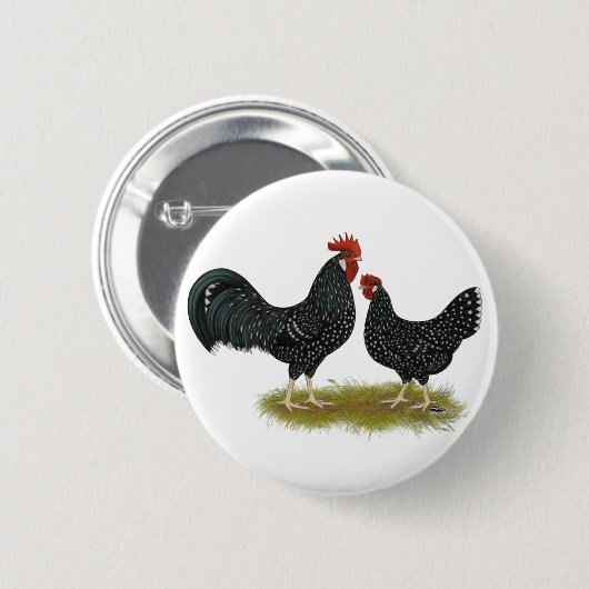 Ancona Chickens Button (Vorne & Hinten)