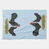 Ancona Chickens Geschirrtuch (Horizontal)
