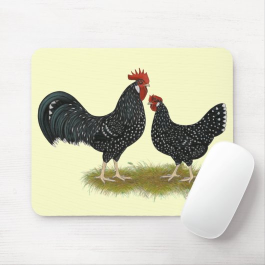 Ancona Chickens Mousepad (Mit Mouse)