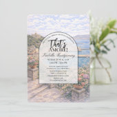 Ancona Italian Themed Bridal Shower Einladung (Stehend Vorderseite)