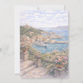 Ancona Italian Themed Bridal Shower Einladung (Rückseite)