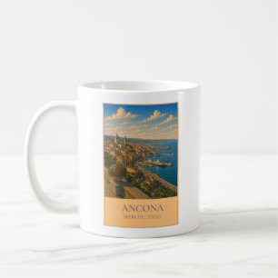 Ancona, Italien – Vintage-Reisebecher Kaffeetasse