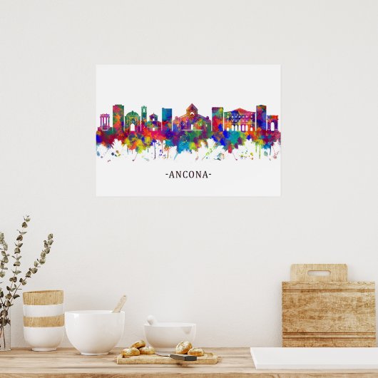 Ancona Italy Skyline Poster (Küche)