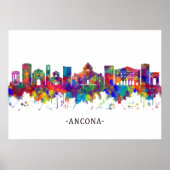 Ancona Italy Skyline Poster (Vorne)