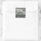 Ancona Quadratischer Aufkleber (Tasche)