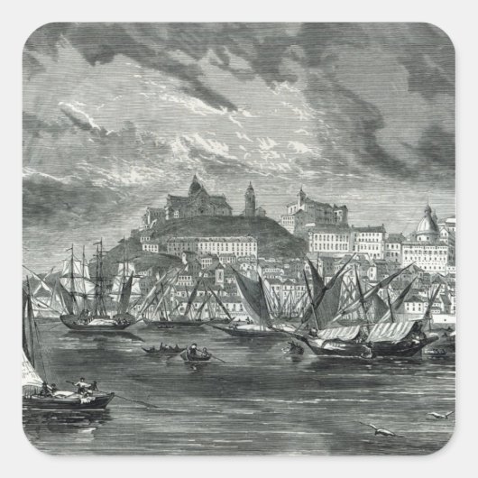 Ancona Quadratischer Aufkleber (Vorderseite)