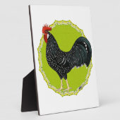 Ancona Rooster Fotoplatte (Seite)