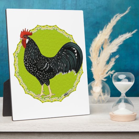 Ancona Rooster Fotoplatte (Seite)