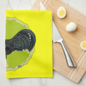 Ancona Rooster Geschirrtuch (Viertel Falte)