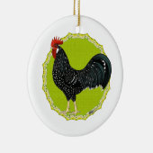 Ancona Rooster Keramik Ornament (Rechts)