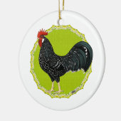 Ancona Rooster Keramik Ornament (Links)