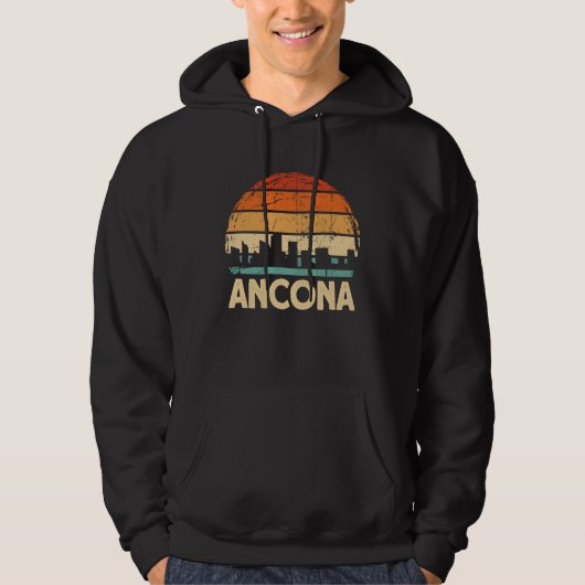 Ancona Skyline Hoodie (Vorderseite)
