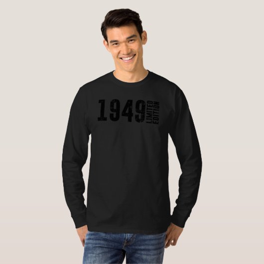 and born in 1949 T-Shirt (Vorne ganz)