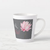 And Chill, Lotus Flower, Relaxation Gift for Her Milchtasse (Rechts)