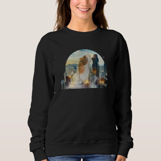 and cute guinea pig is wild at Christmas  1 Sweatshirt (Vorderseite)