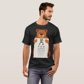 and Cute Teddy Bear with Glasses holding an Eye Ch T-Shirt (Vorne ganz)