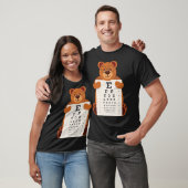 and Cute Teddy Bear with Glasses holding an Eye Ch T-Shirt (Unisex)