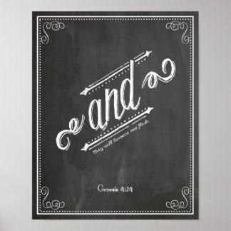 AND Genesis 4:24 vereint Poster