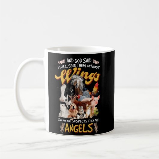 And God Said I Will Send Them Without Wings Kaffeetasse (Links)