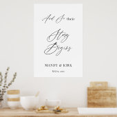 And So Their Story Begins Personalized Wedding  Poster (Küche)