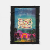 And Suddenly You Just Know It's Time To Start Soin Fleecedecke (Vorderseite)